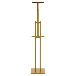 vidaXL Exhibition Stands 2 pcs Gold 26.5 x 26.5 x 150 cm Steel