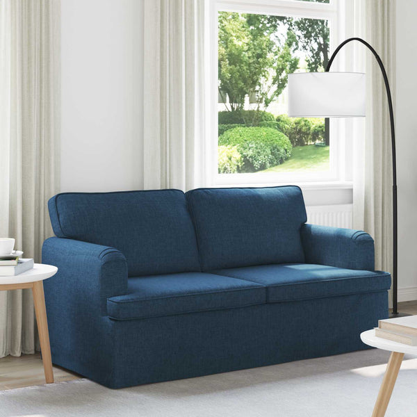 vidaXL Sofa Blue 162 x 80 x 85 cm Fabric