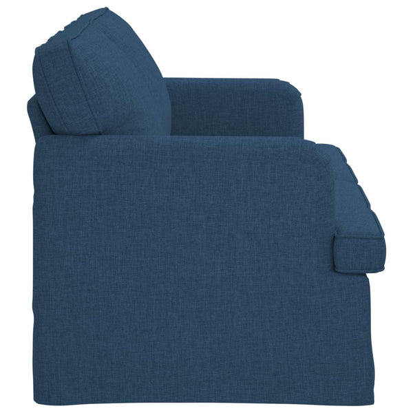 vidaXL Sofa Blue 162 x 80 x 85 cm Fabric