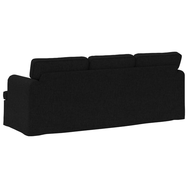 vidaXL Sofa Black 201 x 80 x 85 cm Fabric