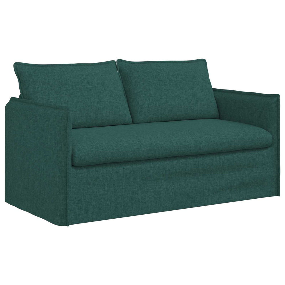 vidaXL Sofa Dark Green 156 x 82 x 85 cm Fabric
