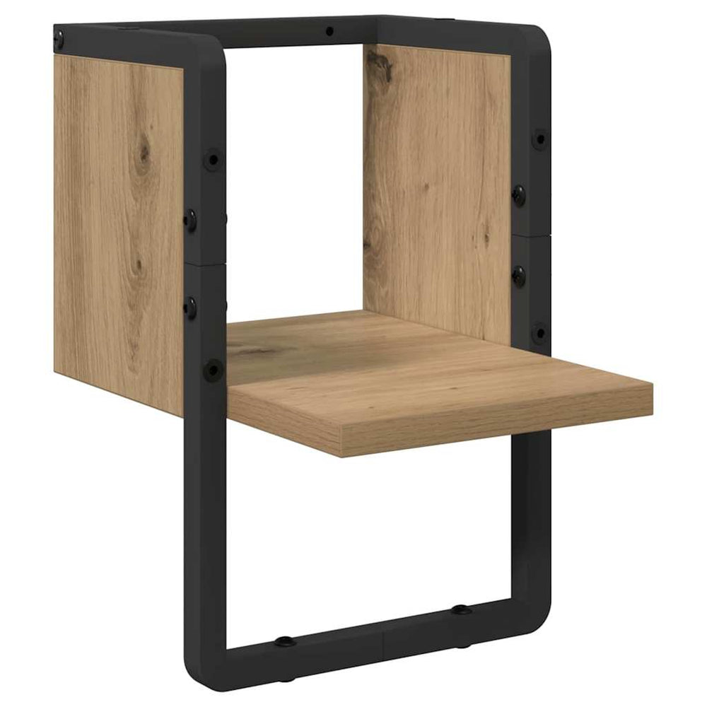 vidaXL Wall Shelf Craft Oak 20 x 25 x 30 cm Engineered Wood
