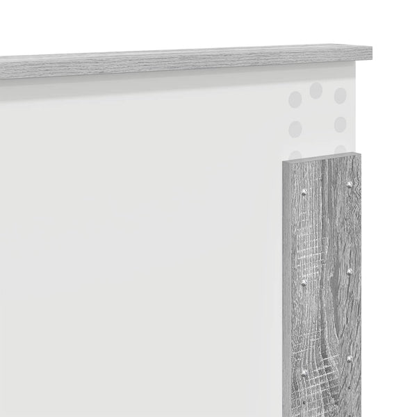 vidaXL Bed Frame Sonoma Grey 160 x 200 cm Engineered Wood