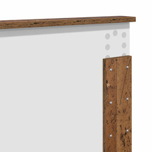 vidaXL Bed Frame with Headboard Reclaimed Wood 140 x 190 cm Engineered Wood