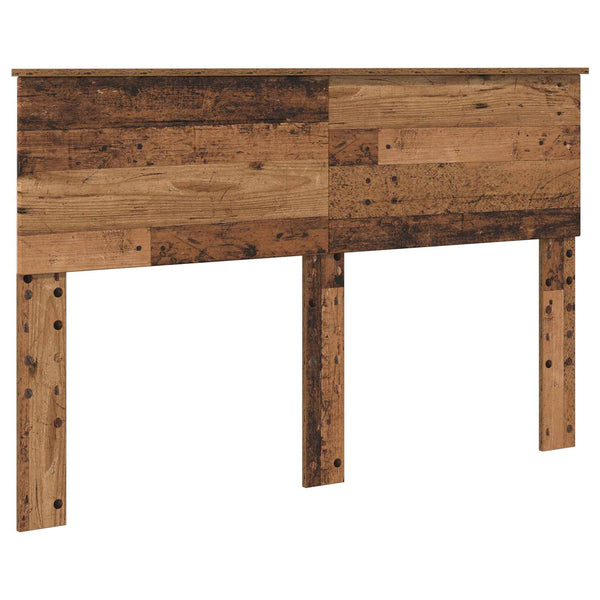 vidaXL Bed Frame with Headboard Reclaimed Wood 140 x 190 cm Engineered Wood