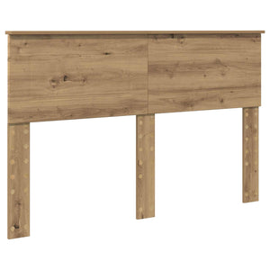 vidaXL Bed Frame Crafted Oak 140 x 190 cm Engineered Wood