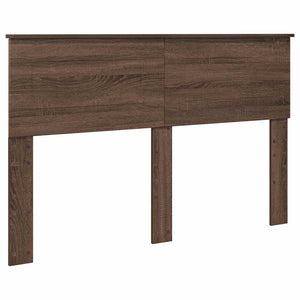 vidaXL Bed Frame Brown Oak Look 140 x 200 cm Engineered Wood