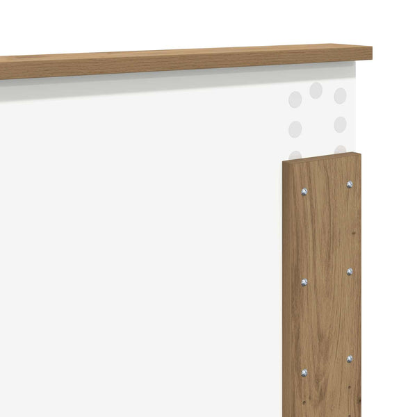 vidaXL Bed Frame Crafted Oak 140 x 200 cm Engineered Wood