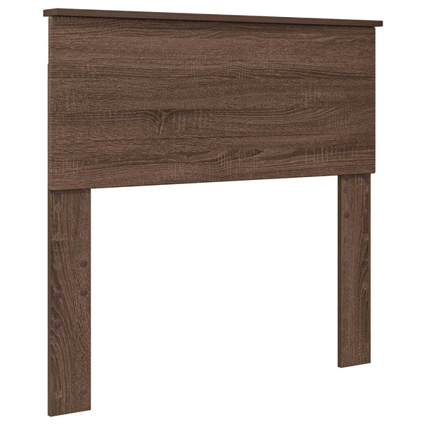vidaXL Bed Frame Brown Oak Effect 75 x 190 cm Engineered Wood