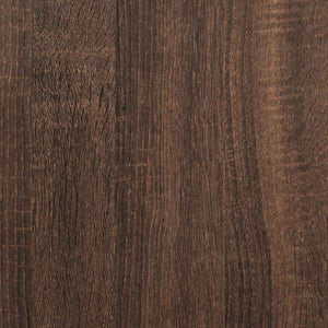 vidaXL Bed Frame Brown Oak Effect 75 x 190 cm Engineered Wood