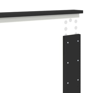 Bettrahmen Schwarz 140x190 cm mit Schubladen