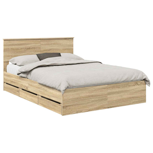 Bettrahmen Sonoma Eiche 140x190 cm
