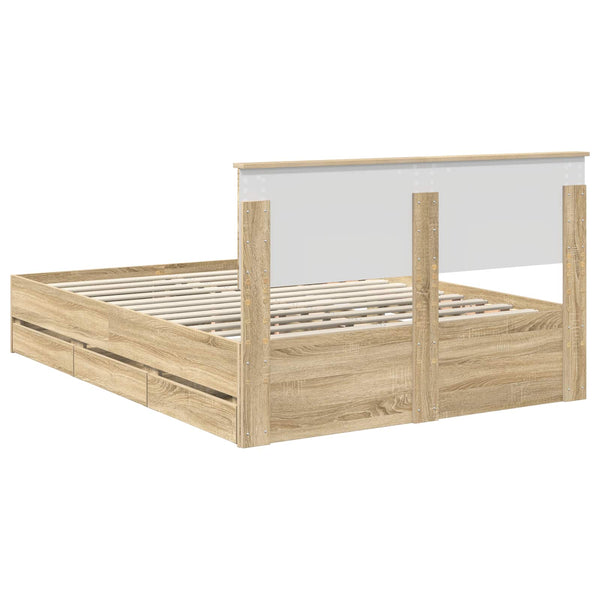 Bettrahmen Sonoma Eiche 140x190 cm