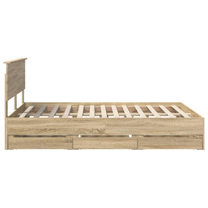Bettrahmen Sonoma Eiche 140x190 cm