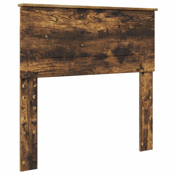 vidaXL Bed Frame Smoked Oak 90 x 200 cm Engineered Wood