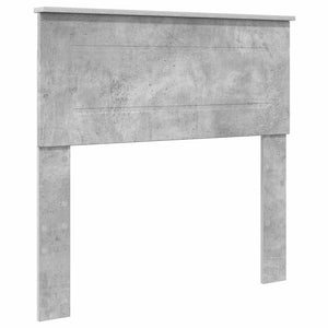 vidaXL Bed Frame with Headboard Concrete Grey 75 x 190 cm Engineered Wood