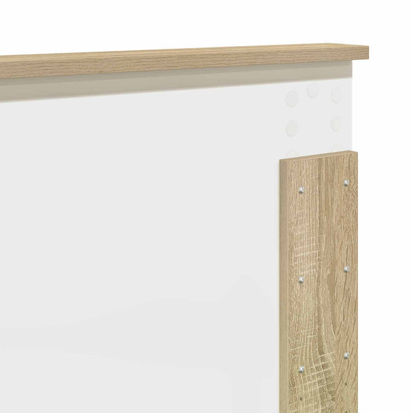 vidaXL Bed Frame with Headboard Sonoma Oak 180 x 200 cm Engineered Wood