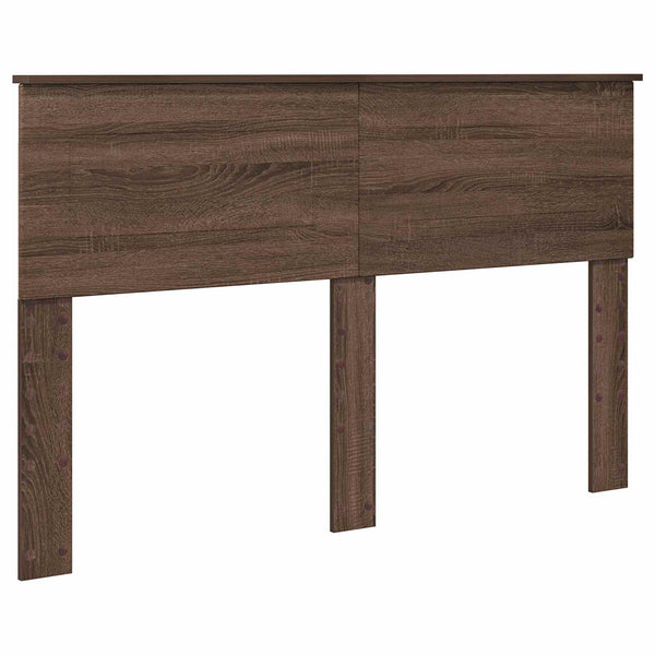 vidaXL Bed Frame Brown Oak Look 140 x 190 cm Engineered Wood