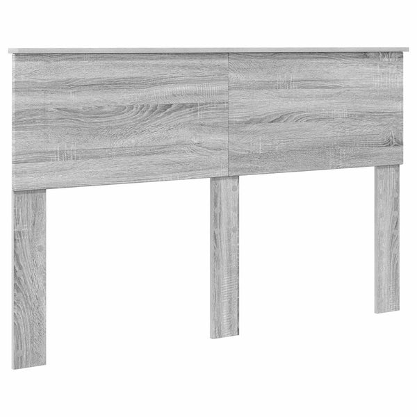 vidaXL Bed Frame Sonoma Grey 140 x 200 cm Engineered Wood