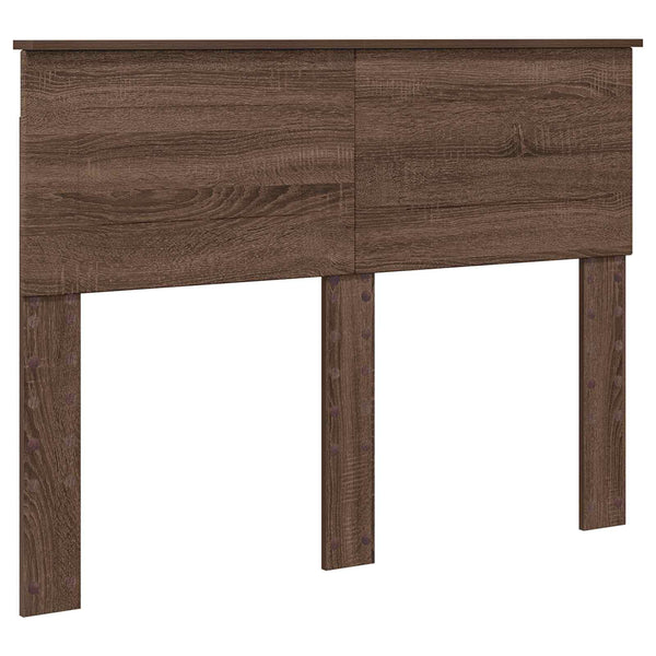 vidaXL Bed Frame Brown Oak Look 120 x 190 cm Engineered Wood