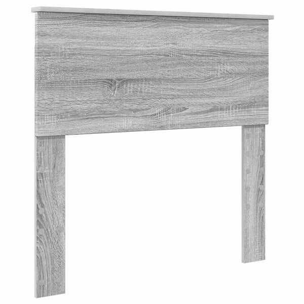 vidaXL Bed Frame with Headboard Gray Sonoma 70 x 190 cm Engineered Wood