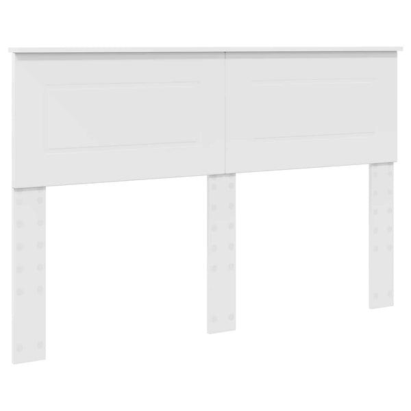 vidaXL Bed Frame with Headboard White 140 x 190 cm Engineered Wood