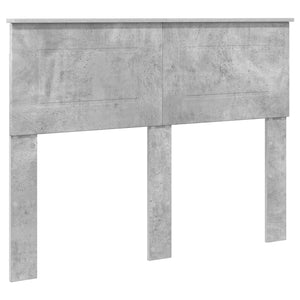 vidaXL Bed Frame with Headboard Concrete Grey 120 x 200 cm Engineered Wood
