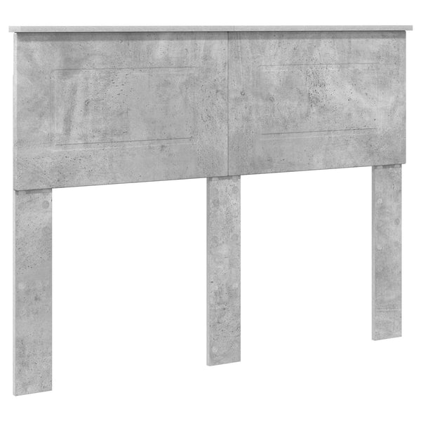 vidaXL Bed Frame with Headboard Concrete Grey 120 x 200 cm Engineered Wood
