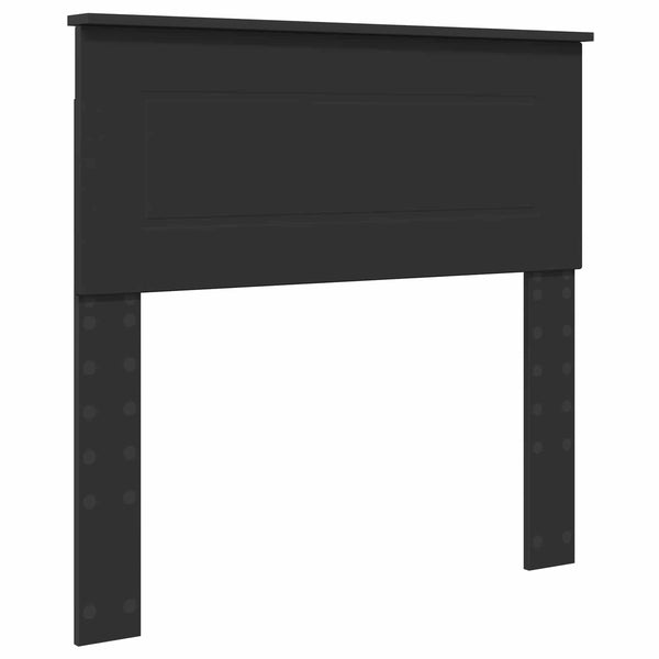 vidaXL Bed Frame Black and Silver 100 x 200 cm Engineered Wood