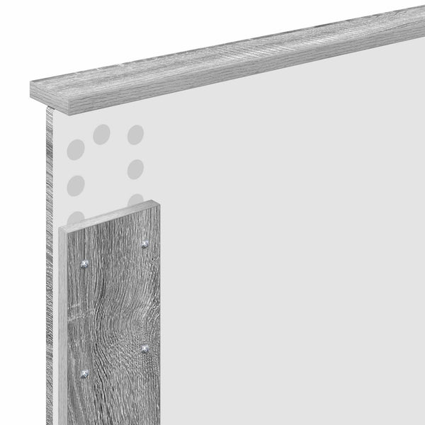 vidaXL Storage Bed Sonoma Grey 90 x 200 cm Engineered Wood