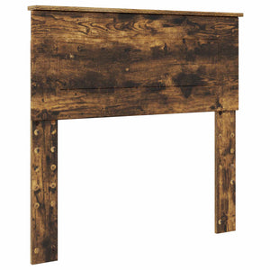 vidaXL Day Bed Smoked Oak and Black 90 x 200 cm
