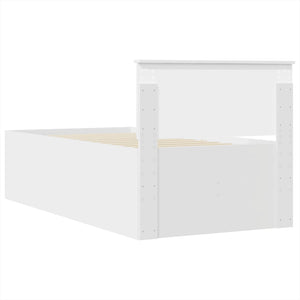 vidaXL Day Bed White and Black 75 x 190 cm Engineered Wood