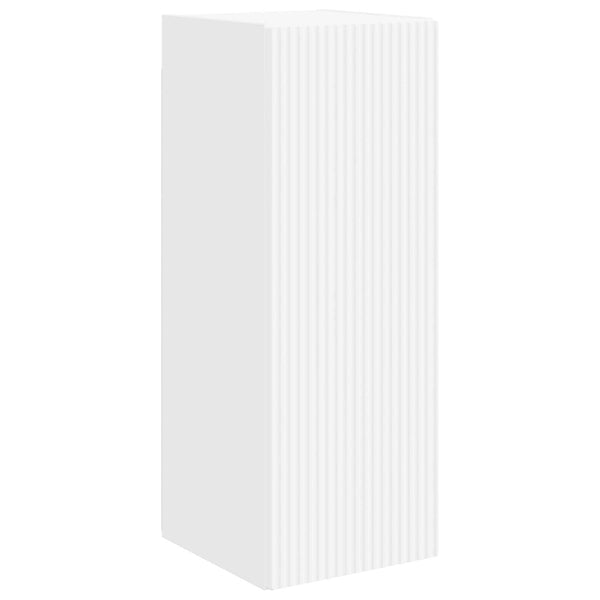 vidaXL Wall-Mounted TV Shelf Set 4 pcs White Engineered Wood