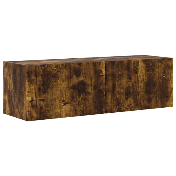 vidaXL TV cabinet set 3 pcs Smoked Oak Engineered Wood