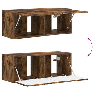 vidaXL TV cabinet set 3 pcs Smoked Oak Engineered Wood
