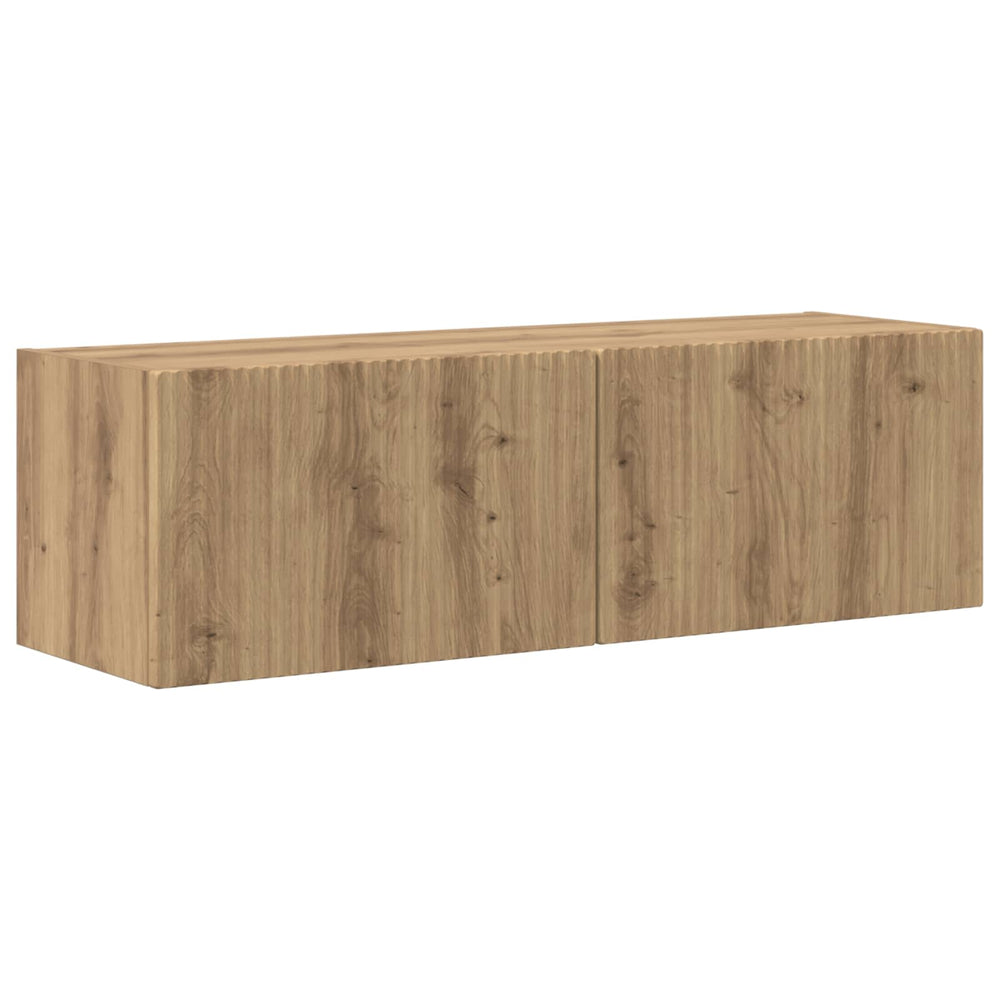 vidaXL TV Cabinet Set Wall Mounted 5 pcs White Engineered Wood