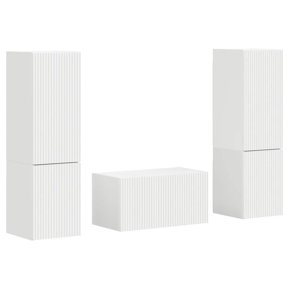 TV-Schrank Set 5-teilig Weiß