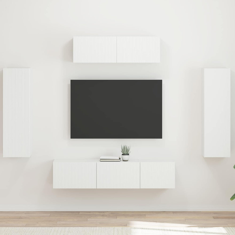 TV-Schrank 5er Set Weiß