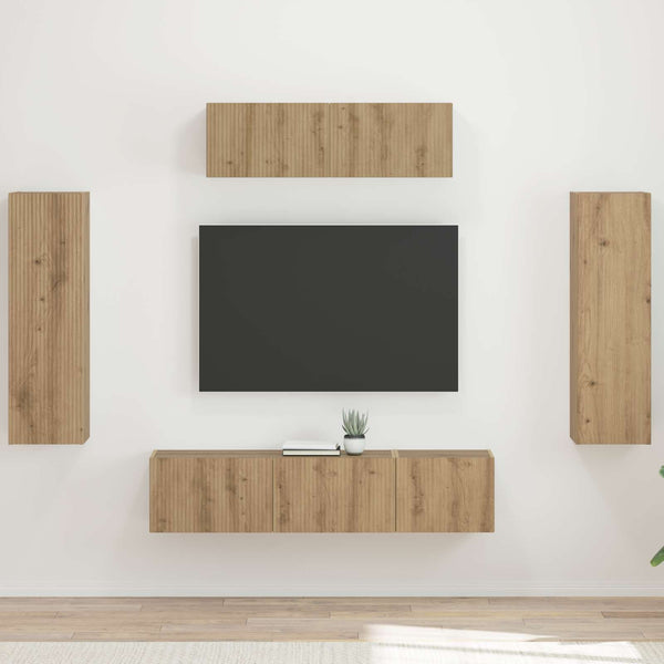 TV-Schrank 5-teilig Artisan-Eiche