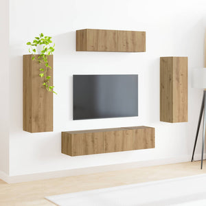TV-Schrank 5-teilig Artisan-Eiche