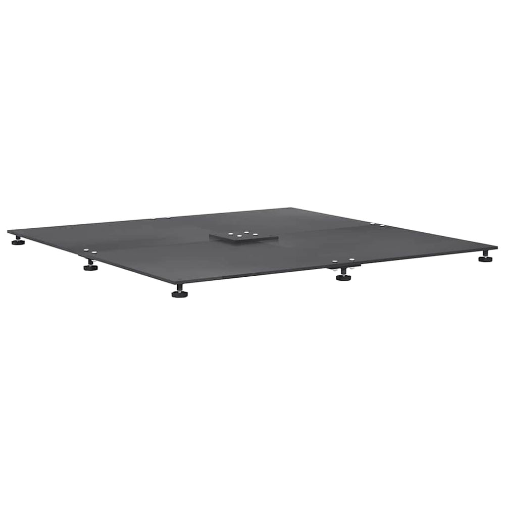 vidaXL Parasol Base Dark Grey 100 x 100 x 4 cm Steel