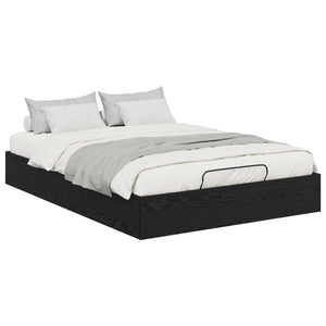 vidaXL Ottoman Bed Frame Black Oak 203 x 150 x 25 cm