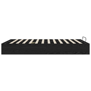 vidaXL Ottoman Bed Frame Black Oak 203 x 150 x 25 cm