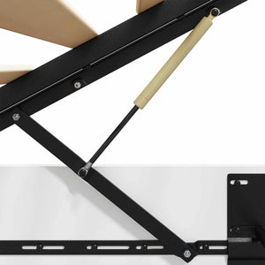 vidaXL Ottoman Bed Frame White 203 x 120 x 25 cm Engineered Wood