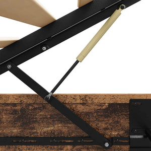 vidaXL Ottoman Bed Frame Reclaimed Wood 203 x 120 x 25 cm Engineered Wood
