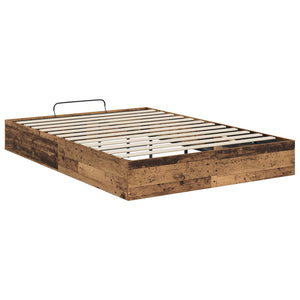 vidaXL Ottoman Bed Frame Reclaimed Wood 203 x 120 x 25 cm Engineered Wood