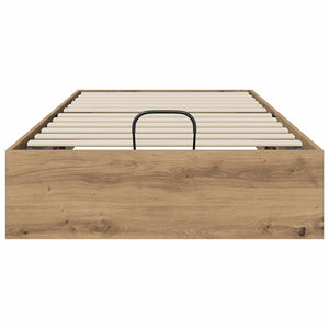 vidaXL Ottoman Bed Frame Artisan Oak 90 x 200 cm Engineered Wood