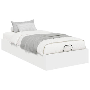 vidaXL Ottoman Bed Frame White 80.5 x 200 cm Engineered Wood