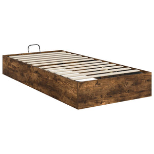 vidaXL Ottoman Bed Frame Smoked Oak 80.5 x 200 cm
