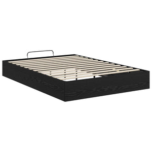 vidaXL Ottoman Bed Frame Black Oak 193 x 135 x 25 cm